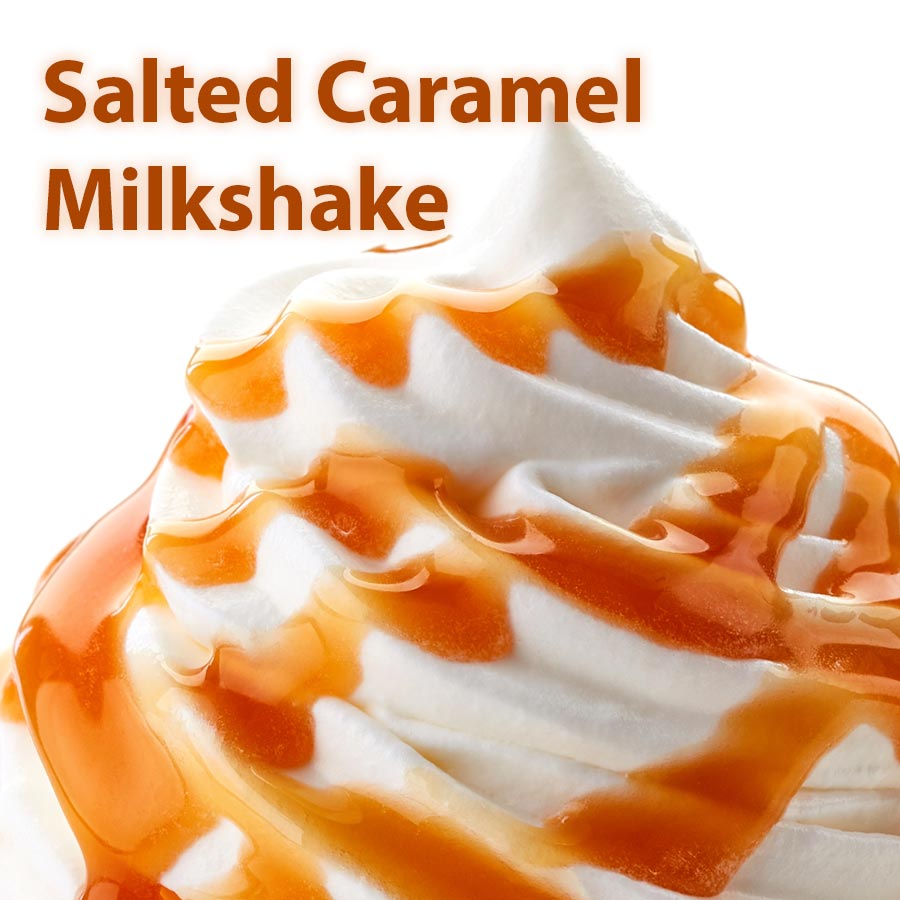A salted caramel milkshake